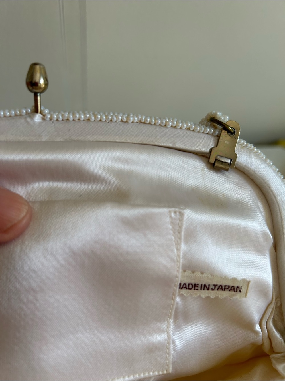 Elegant Ivory Beaded Handbag - Women Bags - Picture 6 of 8